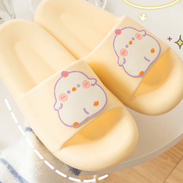Hàng Có Sẵn Dép Đi Trong Nhà Đế Dày Chống Trượt Phong Cách Mới Dành Cho Học Sinh Nữ @