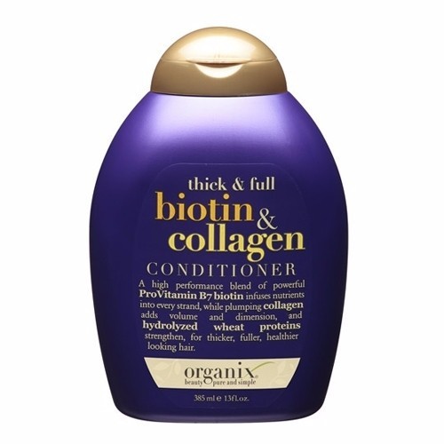 Dầu xả kích thích mọc tóc  OGX Thick and Full Biotin and Collagen  Conditioner 385ml