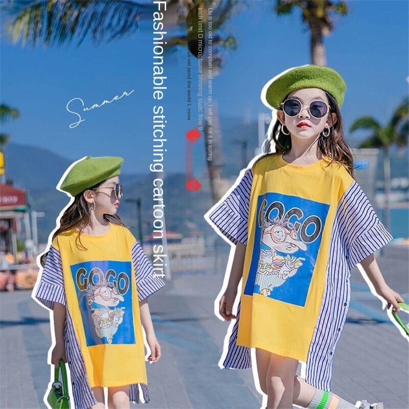 Váy Đầm bé gái mùa hè phong cách hàn 18-45kg