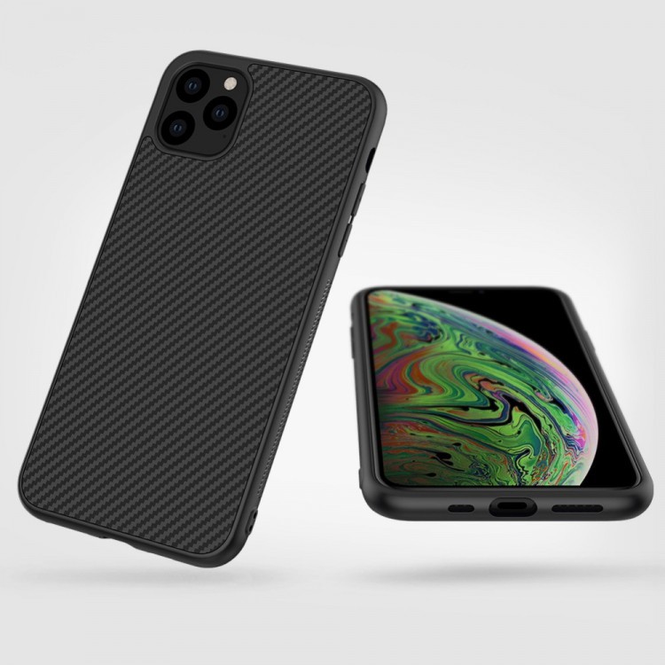 Ốp lưng iPhone 12/ 12 Pro/ 12 Pro Max/ iPhone 11/ 11 Pro/ 11 Pro Max vân Carbon Fiber Nillkin