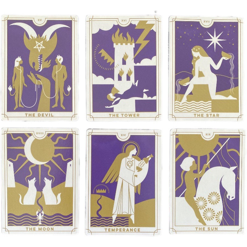 Bộ Bài Tarot Màu Sắc Cổ Điển Dùng Hàng Ngày