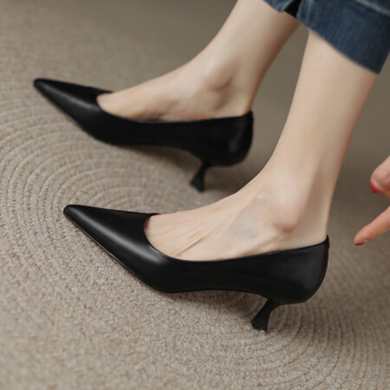 Giày Cao Gót 5cm Mũi Nhọn Thời Trang Nữ Tính