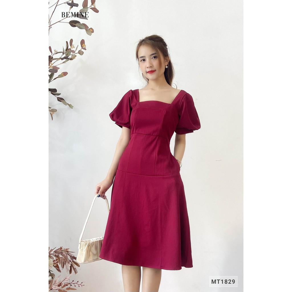 Đầm cúp ngực tay phồng BEMINE MT1829DO | BigBuy360 - bigbuy360.vn