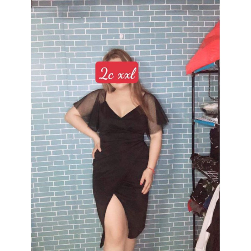 ĐẦM BODY XẺ TÀ XOẮN EO BIGSIZE 55 ĐẾN 90KG kèm ảnh thật