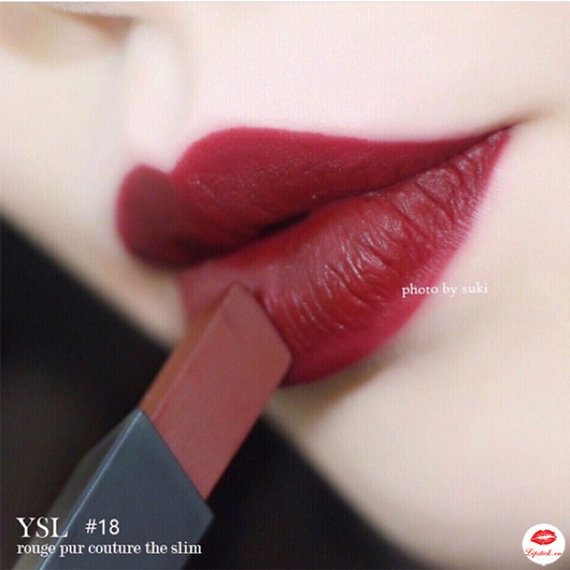  Son YSL Rouge Pur Couture The Slim Màu 18 Reverse Red