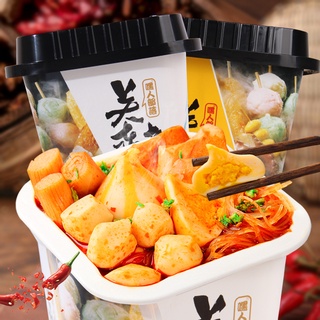 Lẩu cốc Full Topping hồng kông - Lẩu miến cay + viên