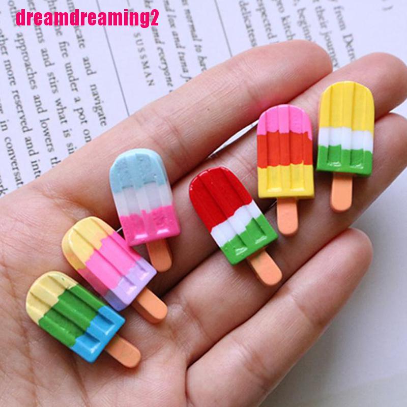 Bộ 5 Que Kem Mini Nhiều Màu Tỉ Lệ 1: 12 Dùng Trang Trí Nhà Cửa