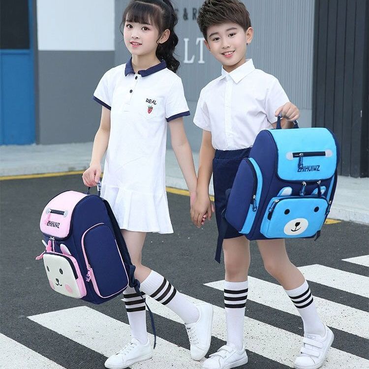 Ba Lô Đi Học Siêu Nhẹ Chống Thấm Nước Thời Trang Cho Bé Lớp 1-3 - 3-6