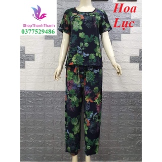 (Hỏa Tốc) Size 5 (75-90kg) Trung Niên QUẦN DÀI Đồ bộ mặc nhà TÔN TOLE LANH NHUNG Big Size cao cấp ShopThanhThanh