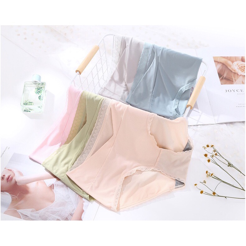 Quần Lót Bầu Nữ Đúc Su thun lạnh thông hơi cao cấp không đường may mềm mại kháng khuẩn QL9911