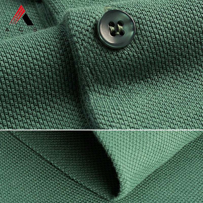 Áo polo tay dài thêu họa tiết kiểu cổ điển cá tính cho nam