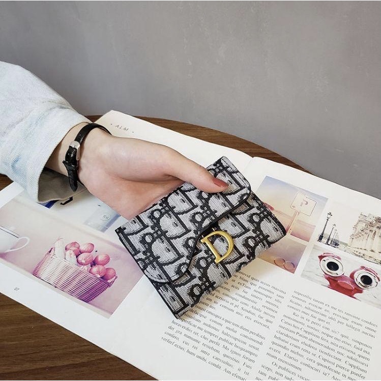 Ví nữ ngắn mini cầm tay nhiều ngăn giá rẻ nhỏ gọn bỏ túi thời trang hàn quốc cute dễ thương VN60