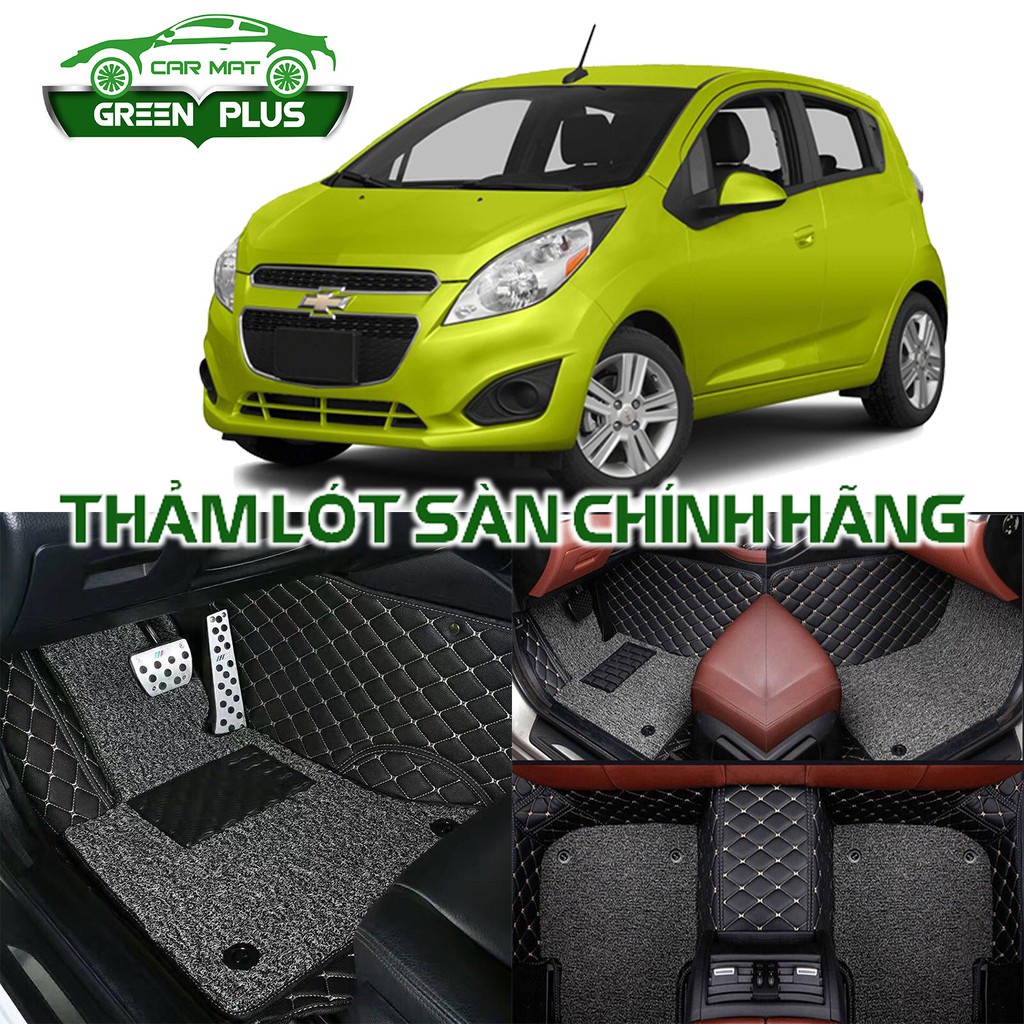 Thảm lót sàn ô tô 6D Chevrolet Spark chống nước, không mùi, phủ kín 90% sàn xe