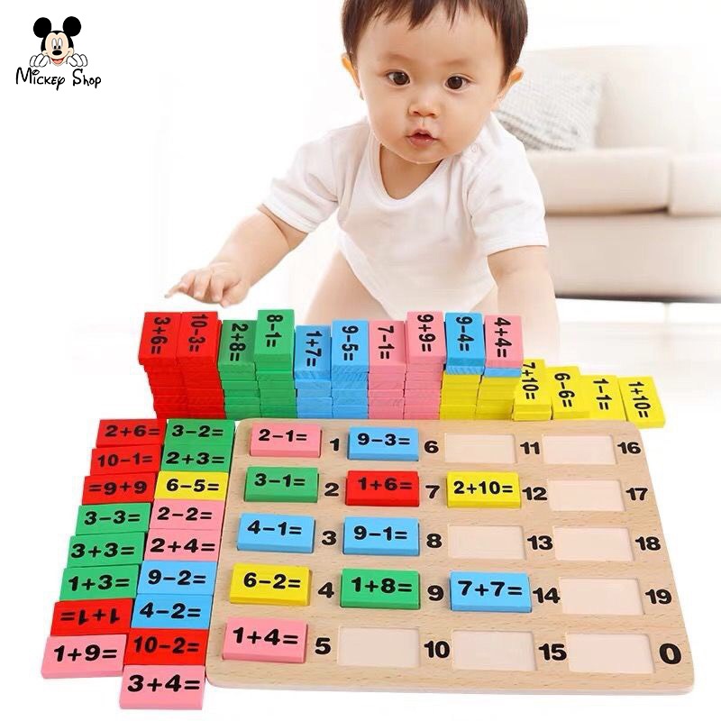 Domino đồ chơi gỗ thông minh cho bé, giúp bé phát triển trí tuệ