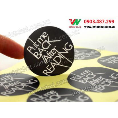 Tem dán decal, Tem dán theo yêu cầu_Free thiết kế