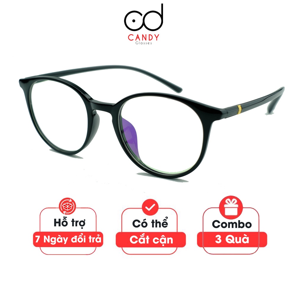 ﹍Gọng kính cận tròn nhựa dẻo 203 - Tiệm Candy