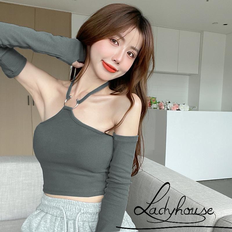 Ld-áo Croptop Hai Dây Không Tay Ôm Dáng Thời Trang Mùa Hè Dành Cho Nữ