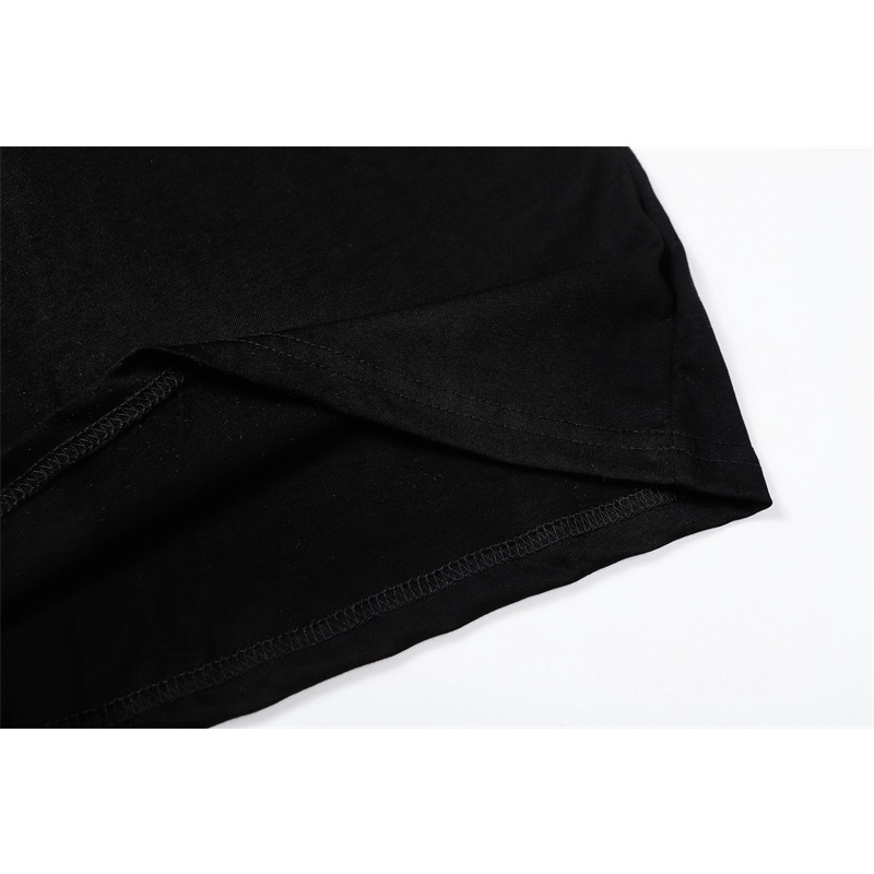 Áo Thun Cotton Lkjlli Dáng Rộng Tay Ngắn Thêu logo Chữ CH cherry / Bột Chrome Hearts 2023 Mới Dễ Phối Đồ Cho Cặp Đôi