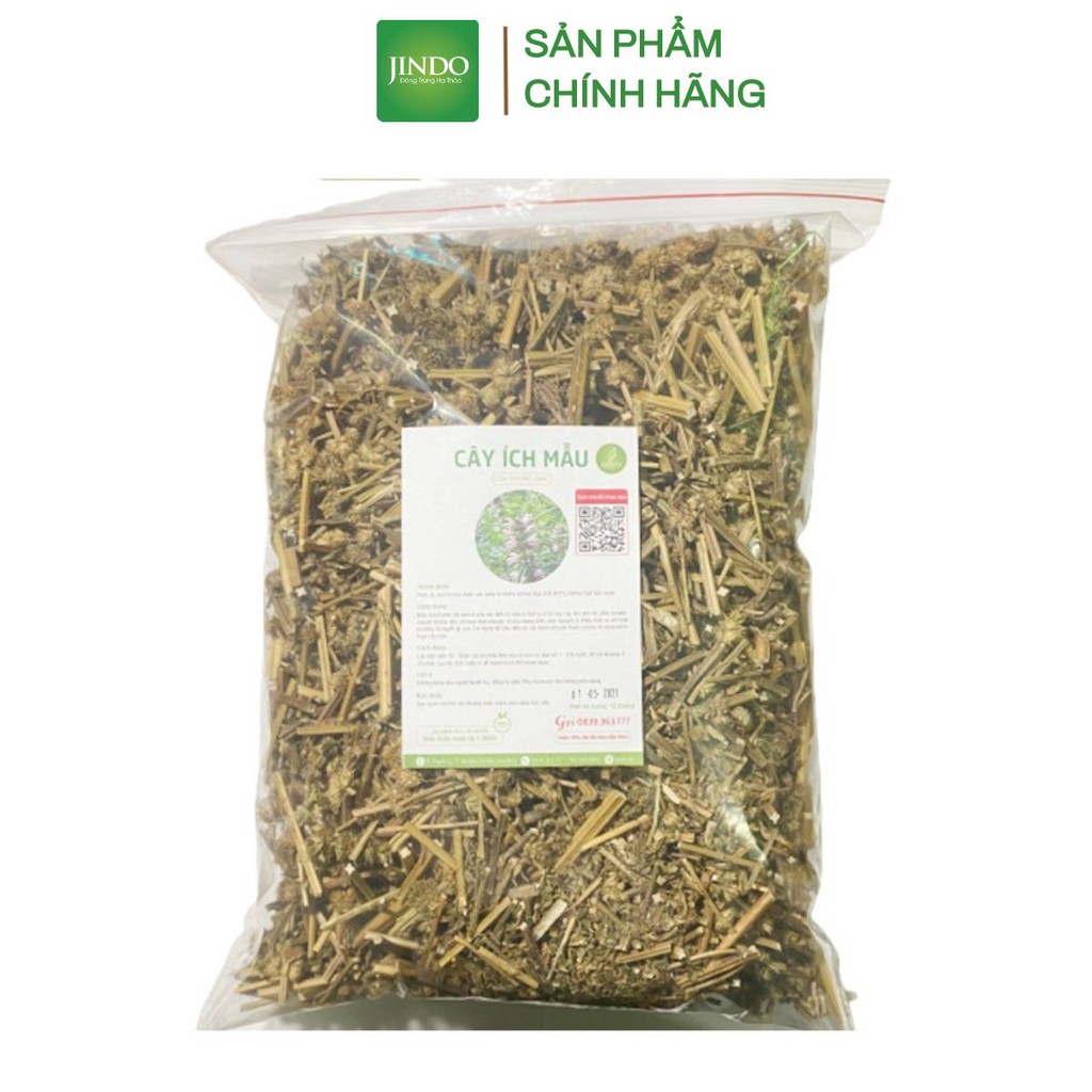 Ích mẫu khô thượng hạng JINDO 1kg hỗ trợ rối loạn kinh nguyệt cho phụ nữ cực tốt và an toàn