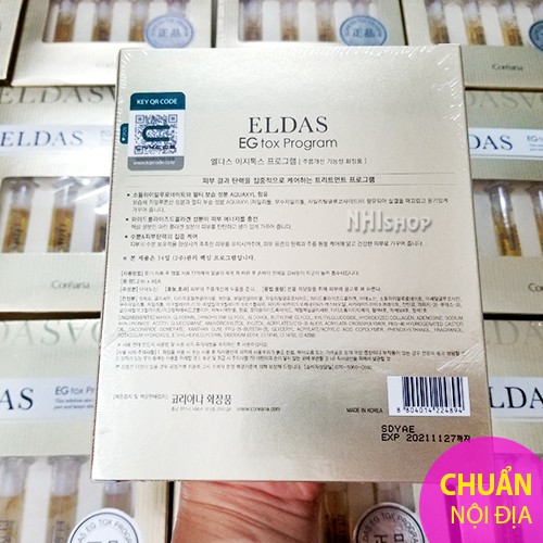 HỘP 4 ỐNG SERUM TẾ BÀO GỐC ELDAS HÀN QUỐC