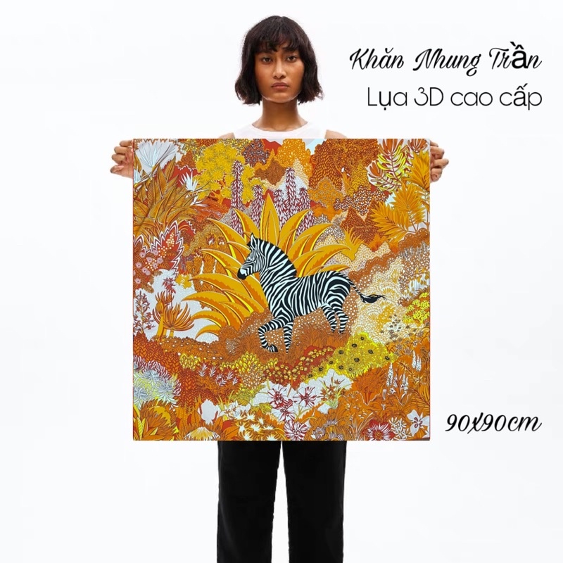 Khăn lụa cao cấp Hm