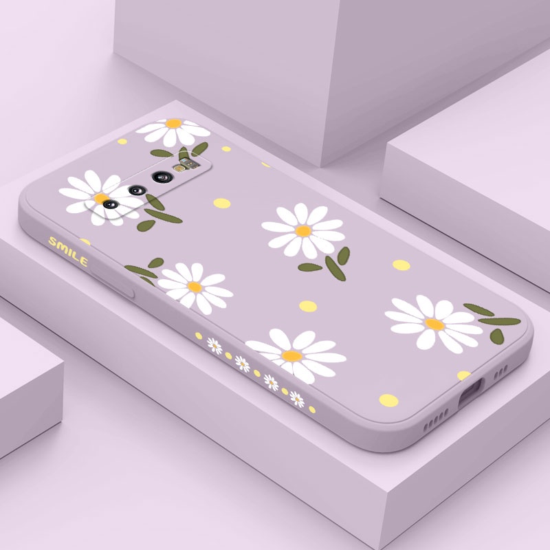 Ốp Điện Thoại Mềm Họa Tiết Hoa Cúc Sáng Tạo Cho Samsung Galaxy S10 S10E Plus S9 Plus