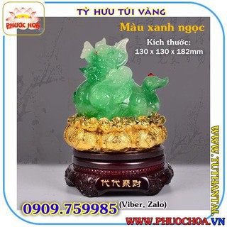 Tỳ Hưu Túi Vàng Bột Đá Phong Thuỷ