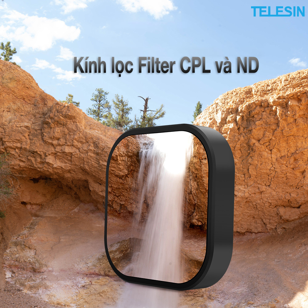Kính lọc Filter CPL và ND All-One cho GoPro 9 10 Telesin (Hàng chính hãng)