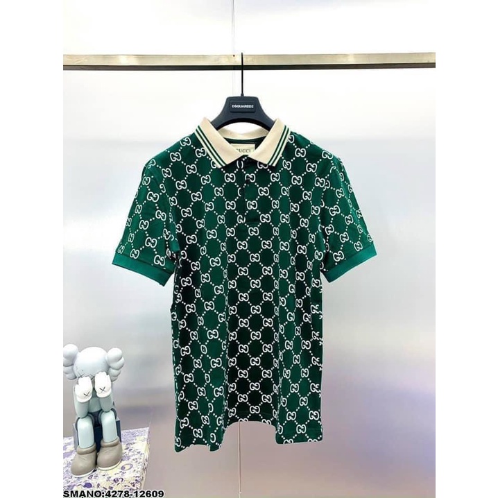 Áo Thun Nam Polo GG xích Trẻ Trung Thời Trang 1982