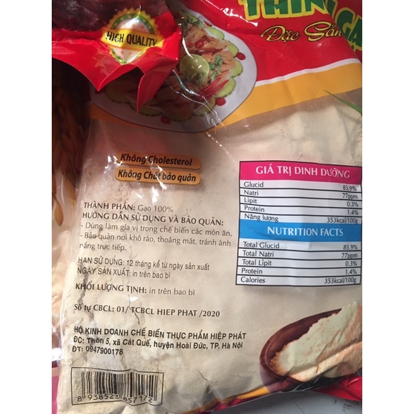 Bột thính gạo Lam chí thơm ngon