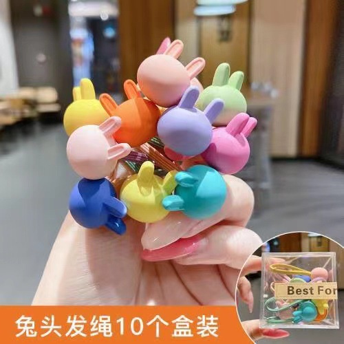 [Bộ 10] Dây Buộc Tóc Dây Cột Tóc Hàn Quốc Màu Kẹo Phụ Kiện Thời Trang Cho Bé AB072