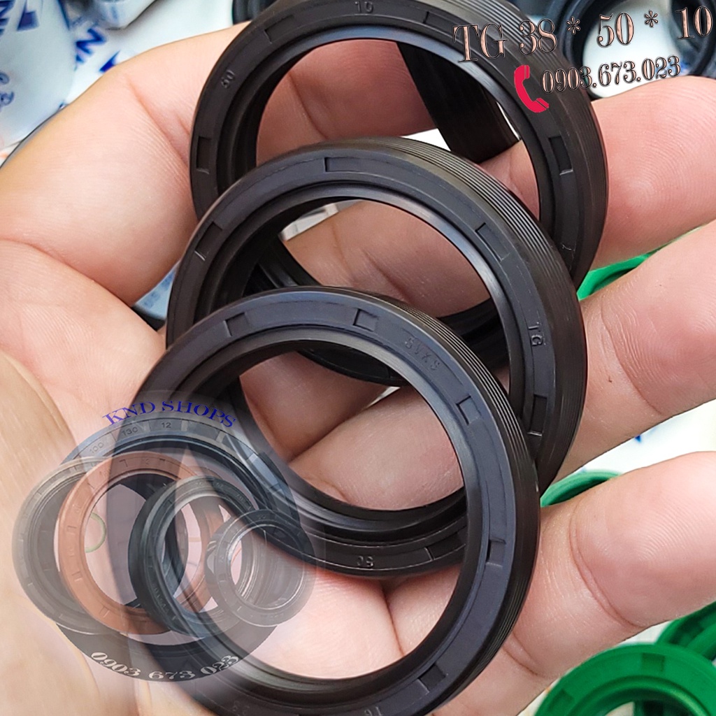 Phốt dầu SVKS TG 38*50, Phớt chặn nhớt trục Pully dẫn động máy lạnh trên ô tô, máy tàu thủy và xe cơ giới | KND Shops