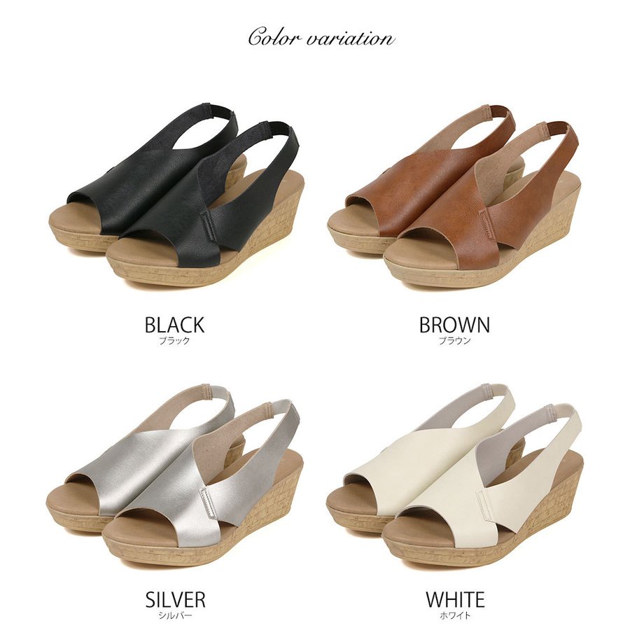 Giày sandal nữ đế xuồng KOSU 92060 siêu nhẹ chống thấm nước cao 6P, xăng đan cao gót không đau mỏi made in Japan