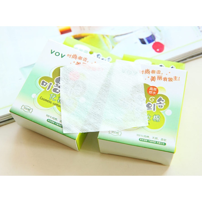 [Hộp 50/100 miếng] Bông tẩy trang du lịch mini  - Bông tẩy trang bỏ túi tiện dụng DUASHOP