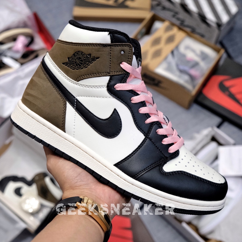 [GeekSneaker] Giày Sneaker Cổ cao Air Jordan 1 High Dark Mocha - Phiên Bản Tiêu Chuẩn