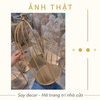 [Siêu rẻ] Kệ Lồng Chim Đựng Mỹ Phẩm - Nước Hoa