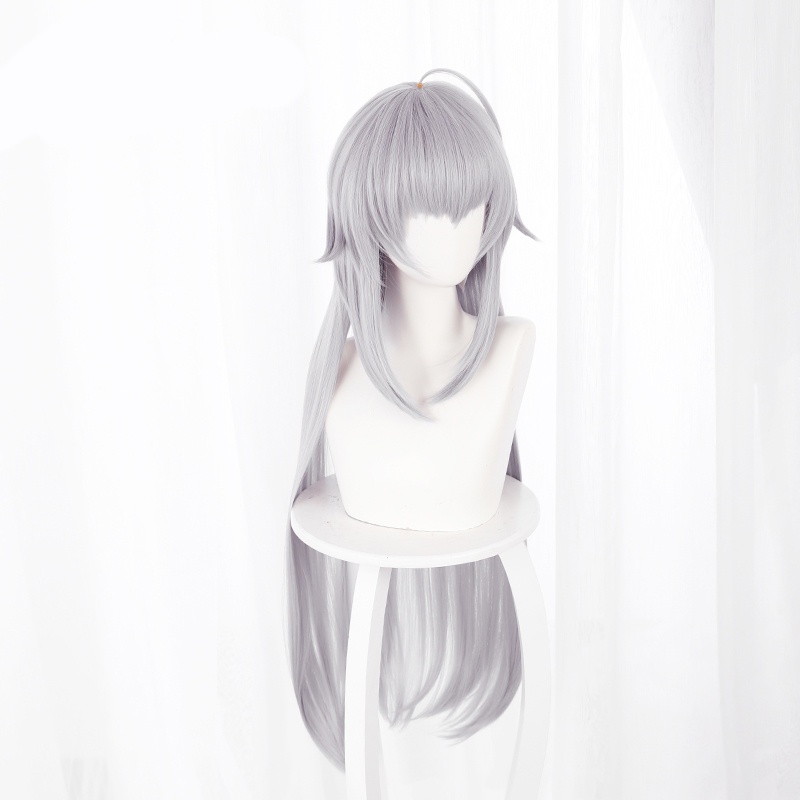 [Sẵn] Wig/tóc giả Oguri - Uma Musume: Pretty Derby màu trắng xám [Miu Cosplay]