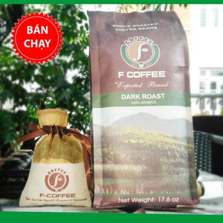 Combo 500gr hạt cà phê arabica hảo hạng và Túi thơm F-coffee