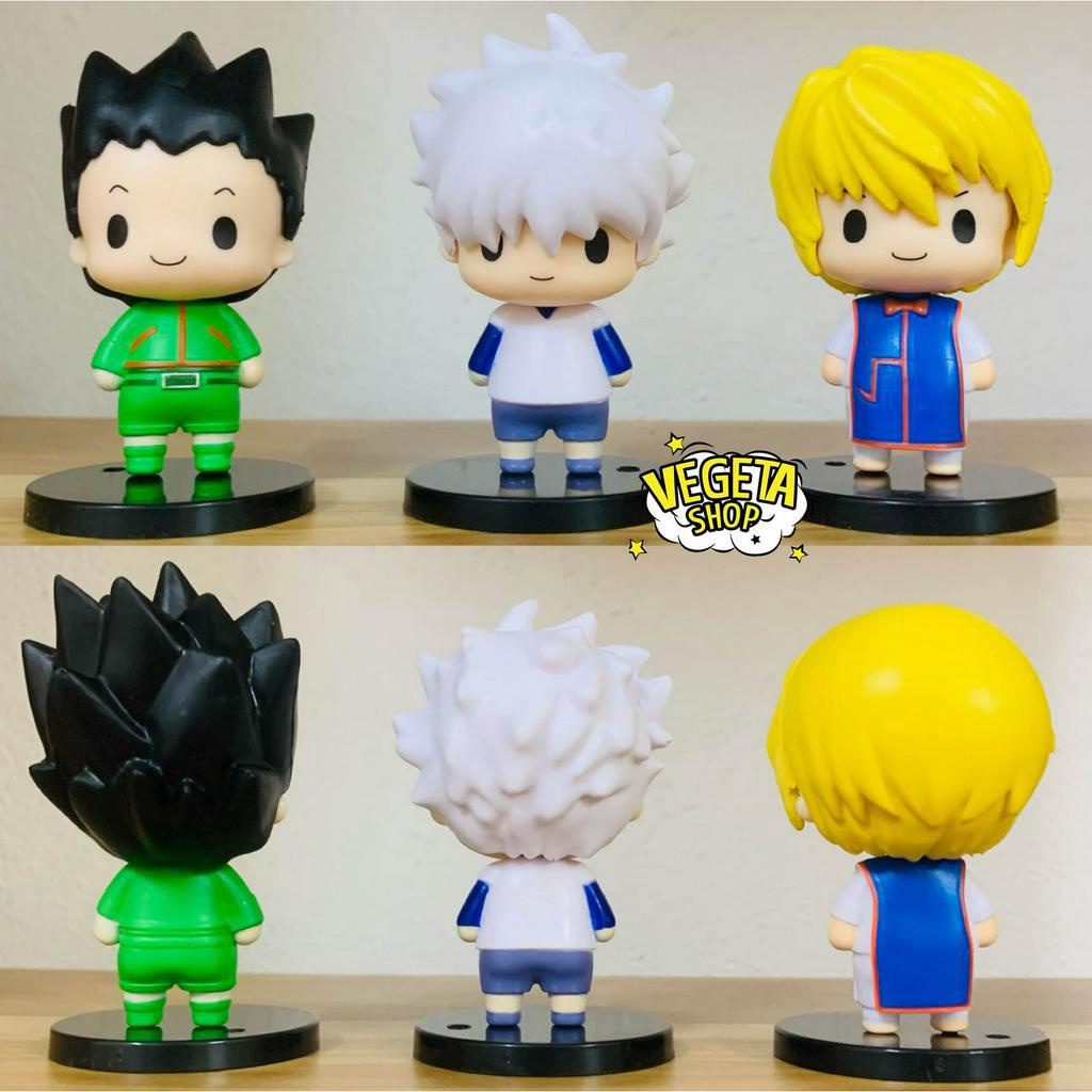 Mô hình Hunter X Hunter - Mô hình Thợ săn HXH - Nhân vật Gon Killua Kurapika Chrollo Lucifer Hisoka Leorio mắt hí - 8cm