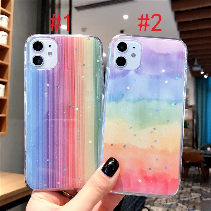 Rainbow Star Ốp lưng Huawei Nova7i Nova7se Cover Nova5T Nova3e 3i Nova4e Soft Cover P20 P30 P40 Pro Mate20 Mate30 PRO TPU Case