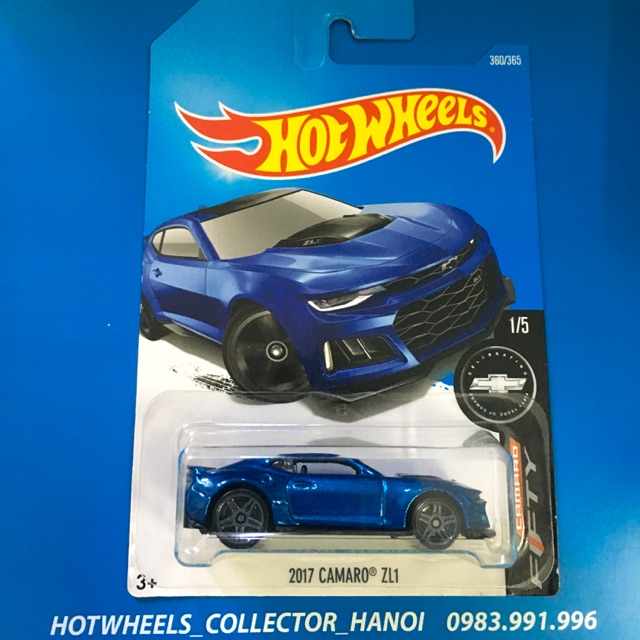 Xe Hot Wheels - 2017 Camaro ZL1 Xanh