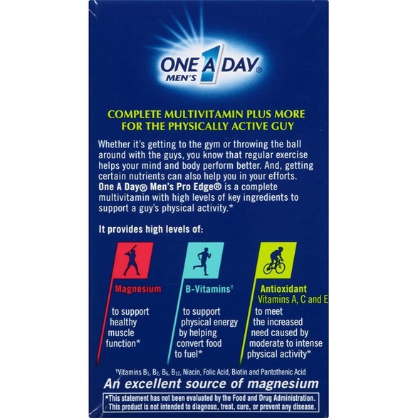 Vitamin One A Day dành cho nam One A Day Men’s Pro Edge Multivitamin 50 Tablets