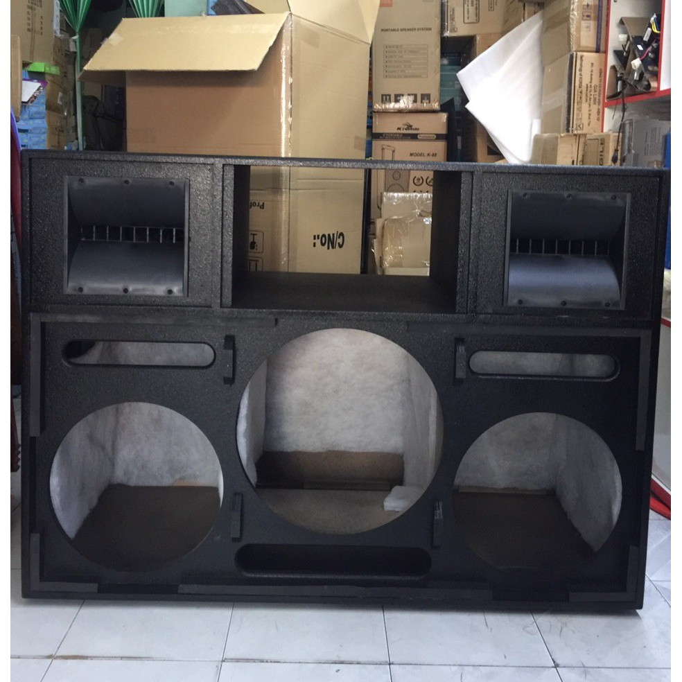 Vỏ thùng loa kéo ADX-Pro55 3 bass , ván ép