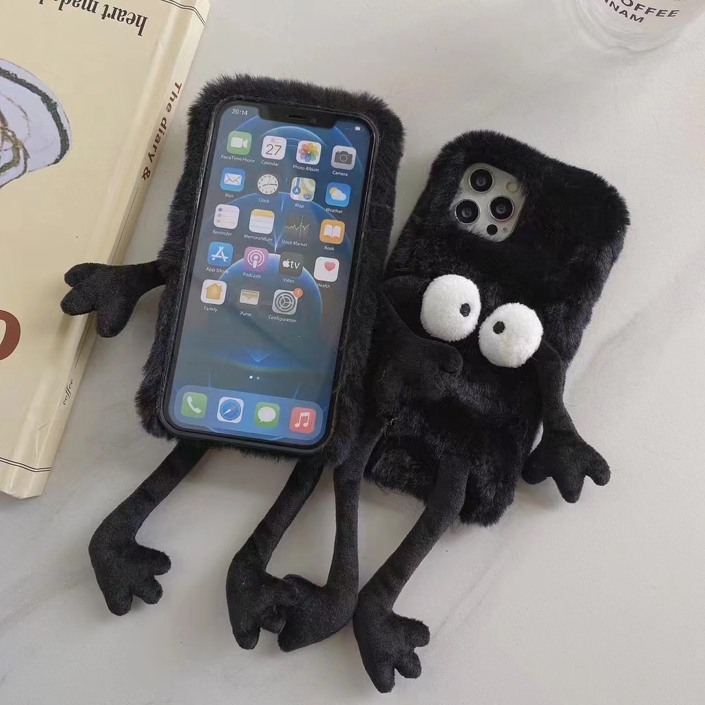 Ốp điện thoại hình bùi nhùi đáng yêu thích hợp cho Iphone 13 13pro Max11 Pro Max Xs M