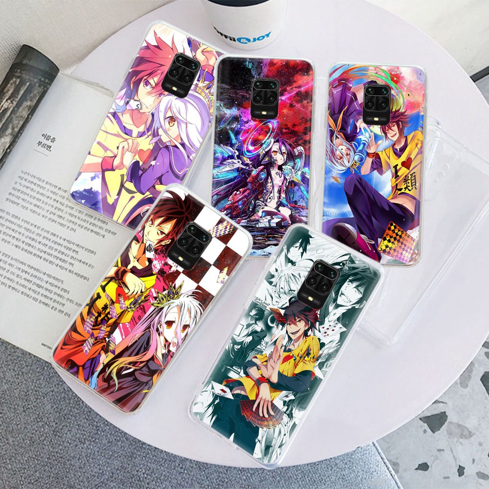 Ốp Điện Thoại Trong Suốt Tr92 No Game No Life Cho Xiaomi Redmi Note 9 Power Se Pro Max 9s 9c 9a Lite Blackshark 2 3