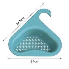 Khay lọc rác, rổ nhựa tam giác hình Thiên Nga gắn bồn rửa bát Vinhwatch, khay lọc rác, chặn thức ăn treo vòi rửa chén