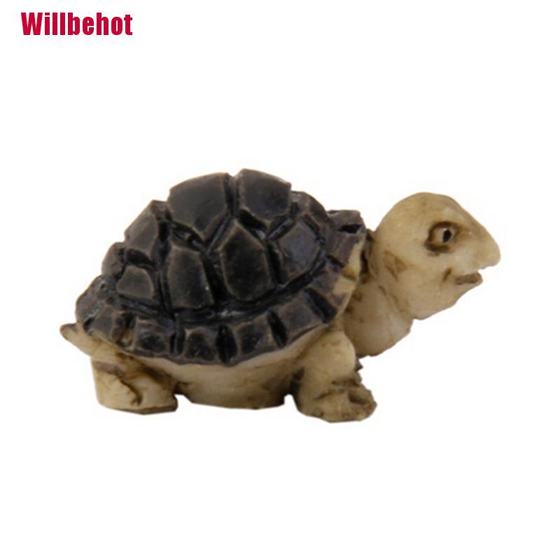 Set 2 Mô Hình Rùa Mini Trang Trí Sân Vườn