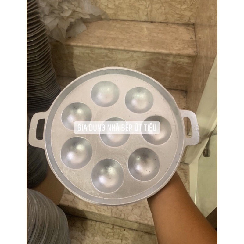 Khuôn Bánh Khọt Gang có nắp 7 bánh,8 bánh,10bánh,12bánh
