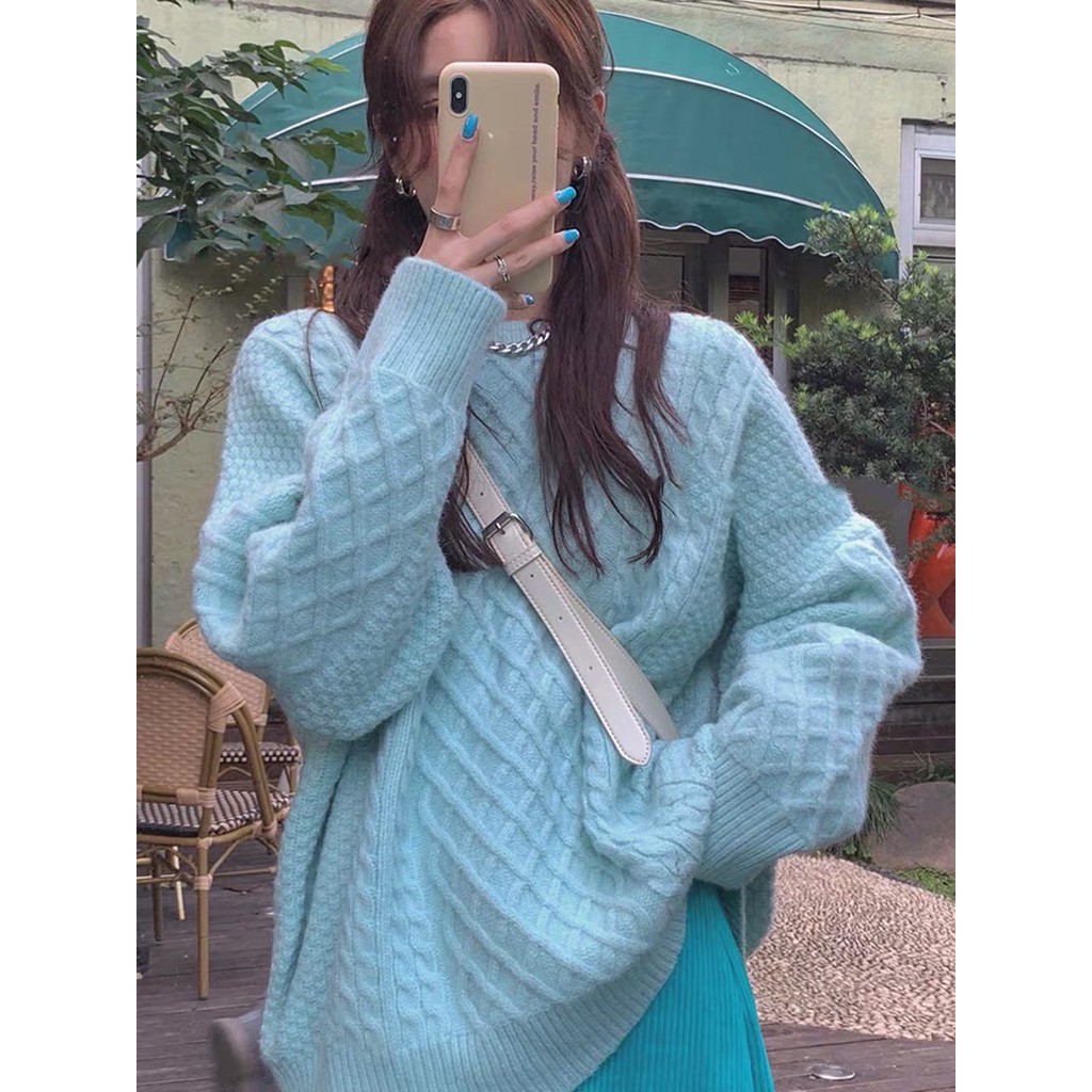 Áo len nữ phong cách hàn quốc 5 màu len dệt kim QC | BigBuy360 - bigbuy360.vn