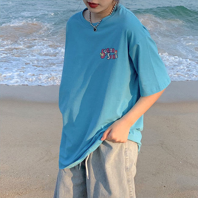 NRVP Áo Thun Ngắn Tay Cổ Tròn Thời Trang Cho Nữ 2021